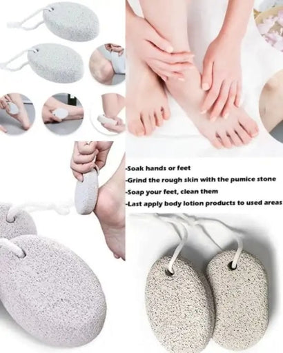 Pumice Stone Pedicure Tools Hard Skin Callus Remover - Natural Foot File