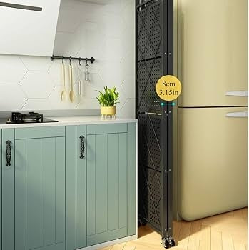 5-Layer Foldable Storage Rack, Heavy Storage Shelf Unit, Installation-Free, Steel Organizer