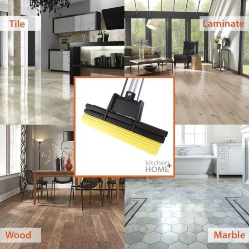 Absorber Sponge Mop for Home Kitchen Cleaning Squeeze Mop