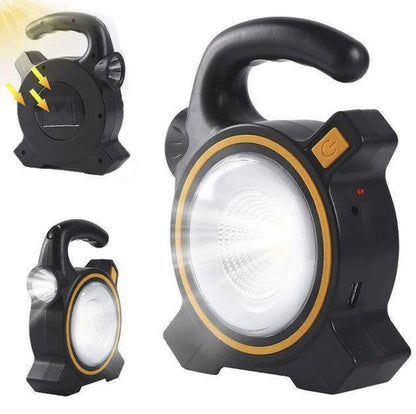 Solar Power Flashlight Camping Lanterns Outdoor Emergency LED Working Light USB Charging Portable