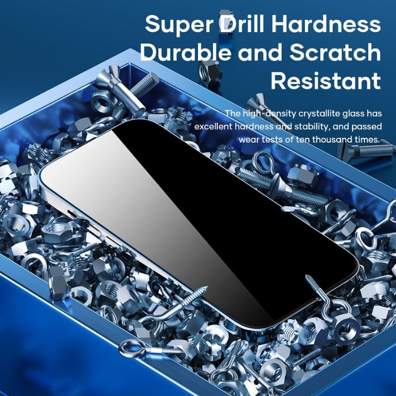 ATB DESIGN HDGlass  Full-Coverage Anti-Shock Tempered Glass Screen Protector For iP 17 Models