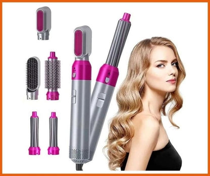 5 In 1 Hair Dryer Hot Air Brush Styler, Detachable Hair Styler Electric Hair Dryer Brush