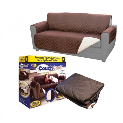 Double Seater Reversible Sofa Slipcover, Durable Protector for Pets, Kids, and Everyday Use