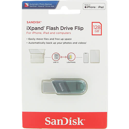 SanDisk iXpand OTG USB 3.0 Flash Drive for iPhone ,iPad & Mac Book