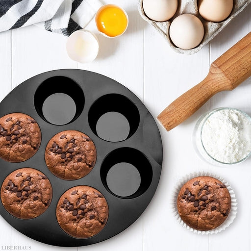 7 Inch Silicone Muffin Pan Cupcake Cups,7 Cup Air Fryer Silicone Cupcake Air Fryer Accessories