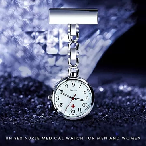 Nurse Clip-on Brooch Quart Hanging Pocket Nurse Watch