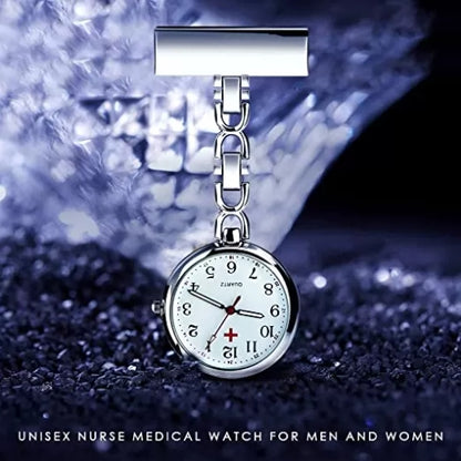Nurse Clip-on Brooch Quart Hanging Pocket Nurse Watch