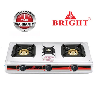 Stainless Steel 3 Burner Gas Cooker