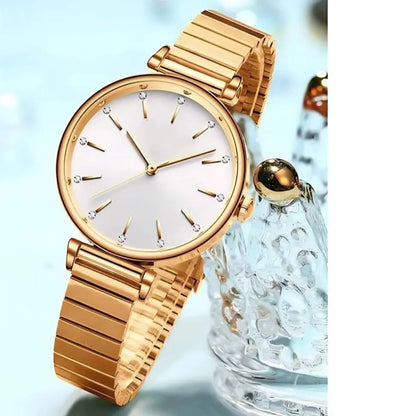 AMERA Advanced Elegant Women's Quartz Watch Waterproof Stainless Steel Strap Business Women's