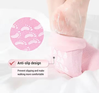 Moisturizing Gel Socks Foot Care Gel Moisturizing Silicone Socks & Gloves Non Slip Heel Socks