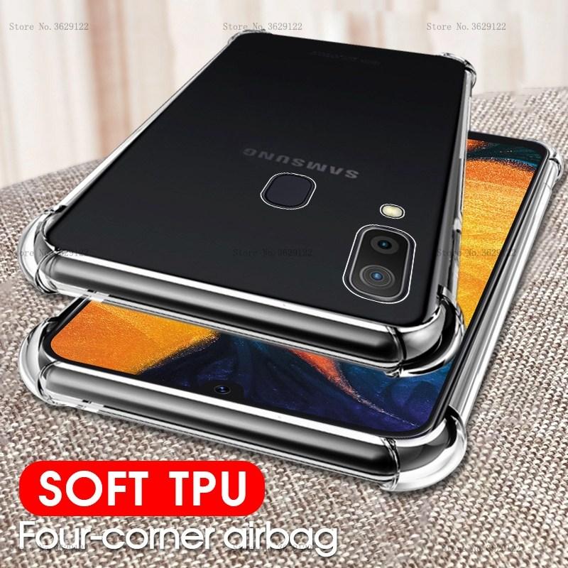 Galaxy S9 Plus Airbag Bumper Shockproof Hard Clear Transparent Case