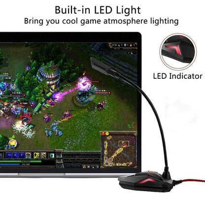 Yanmai G55 Capacitive USB Gaming Microphone with LED Indicator