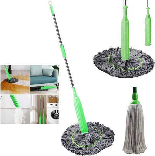 2 In 1 Dehydrated Mop Self Wringing Twist Mops