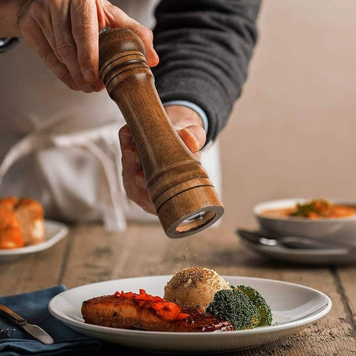 Wood Pepper Grinder Hand Movement Salt Grinder Mill Grinder Seasoning Grinding Kitchen Cooking Tool