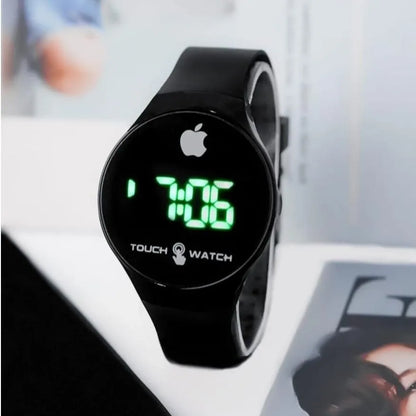 Women Apple Logo Touch Watch LED