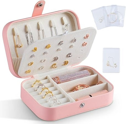 Jewelry Box, Necklace Earrings Ring Small Jewelry Storage Box Jewelry Travel Organizer|