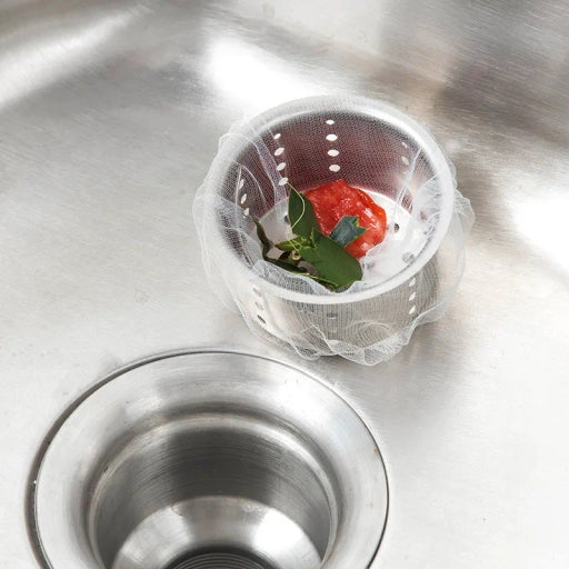 Kitchen Sink Strainer Mesh Bag- Disposable Sink Net Strainer Filter Bags for Sink Drain