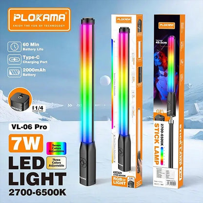 PLOKAMA VL06 Pro Portable Handheld Stick Light