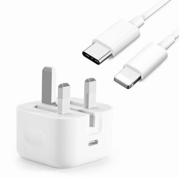 Apple USB-C PD Fast Charger with Type-C to Lightning Cable – 35W/50W Adapter for IPhone & IPad