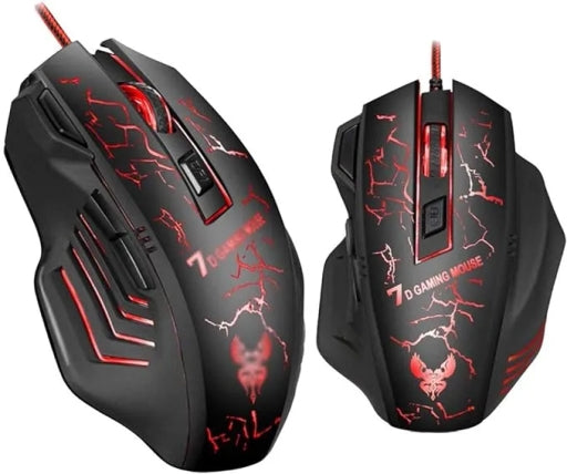 GAMING Mouse X7 Gaming Mouse - 4800 Dpi LED Backlit Wired Mouse Mouse