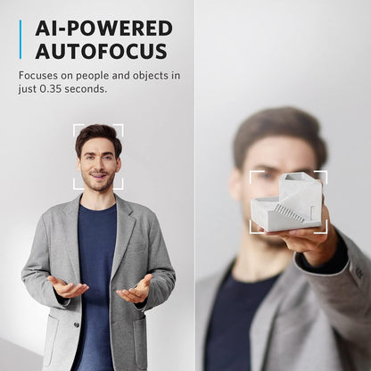 Anker PowerConf C302 Smart Full HD Webcam, AI-Powered Framing & Autofocus, 2K Webcam with Noise-Cancelling Microphones