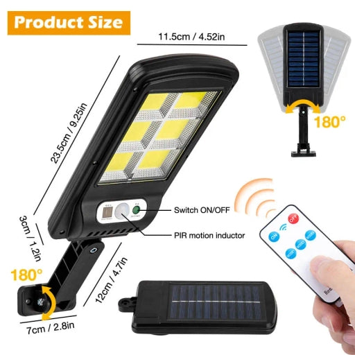 Solar Charging Induction Wall Lamp 6 COB Lights
