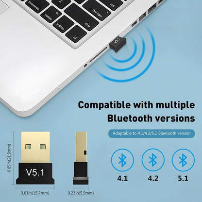 USB Bluetooth 5.1 Adapter Dongle – Wireless Receiver & Transmitter for PC, Laptop, Mouse, Keyboard