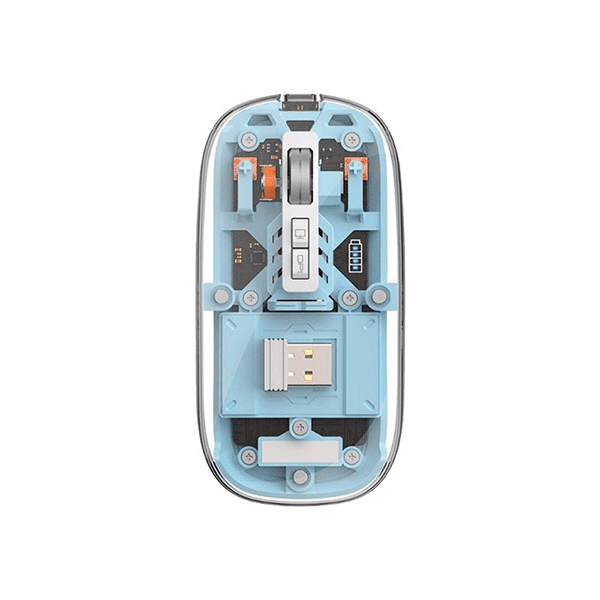 WIWU Crystal Wireless Mouse WM105 Three-mode Rechargeable Mute High Quality Wireless Mouse