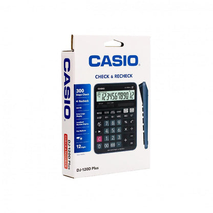 DJ-120D Plus 300 Steps Check and Correct Desktop Calculator with Bigger Screen/Keys (12 Digit)