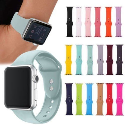 Multi Color Silicone Sport Watch Strap for Apple Watch Series 1-6 42/44Mm Smart Watches