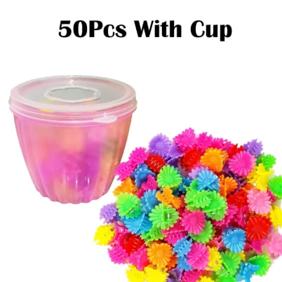 Girls Mini Hair Clips Colorful Flower Hair Pins Plastic,Hair Band,Kids Hair Decoration