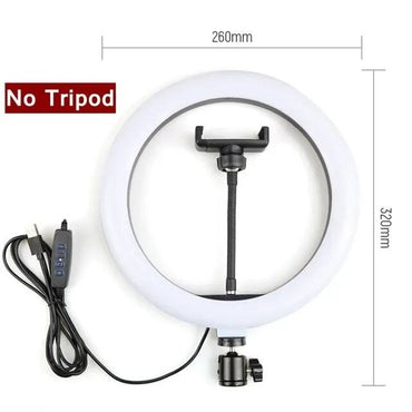 Ring Light 10" 3 Colors 26CM Ring Light and Phone Holders Only with Out Stand