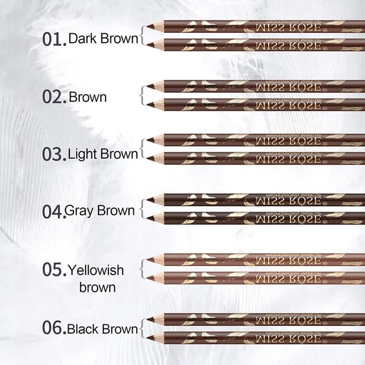Eyebrow Pencil Waterproofs, Long-Lasting [Brown]