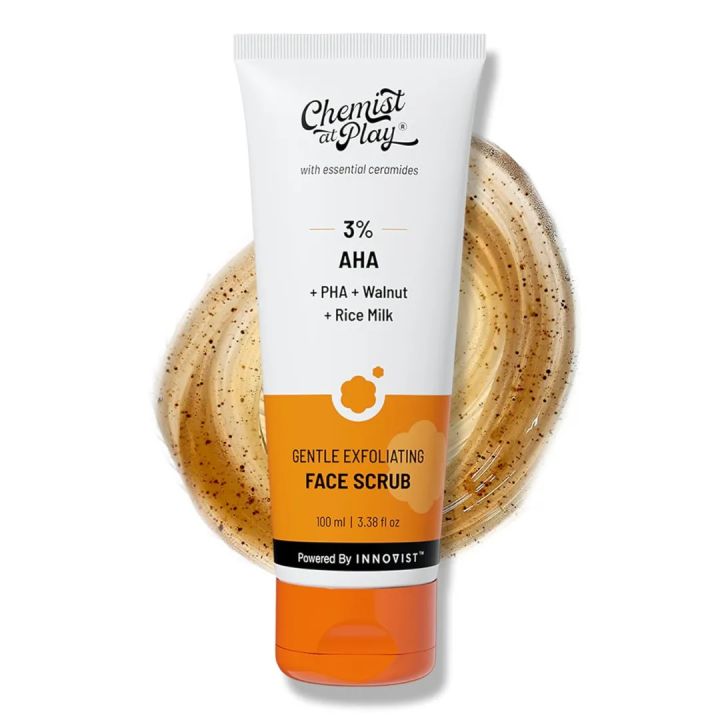 Chemist at Play Gentle Exfoliating Face Scrub for Clear & Glowing Skin-100ML
