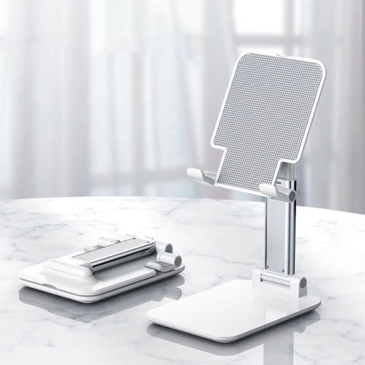 Sturdy Adjustable Mobile Device Stand, Portable Desktop Phone Stand for Tablets and Smartphones