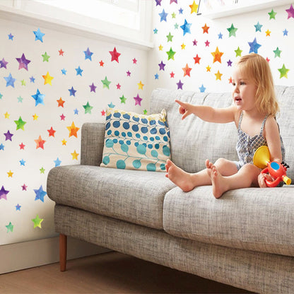 Stars Home Decoration star baby children cartoon bedroom room decor wall stickers removable kids nursery decal sticker Wall Decoration Stickers wall deco Mickey Balloon