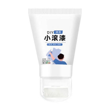 100G Wall Paint Repair Wall Paste with Rollers Brush Set White Latex Paint Patching Wall Paste