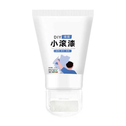 100G Wall Paint Repair Wall Paste with Rollers Brush Set White Latex Paint Patching Wall Paste