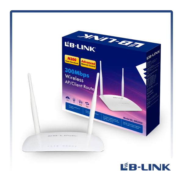 LB-LINK BL-WR2000 300 Mbps Wireless AP / Client Router Supports L2TP / PPTP