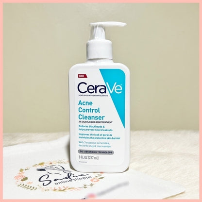 CeraVe Acne Control Cleanser 2% Salicylic Acid Acne Treatment 237Ml