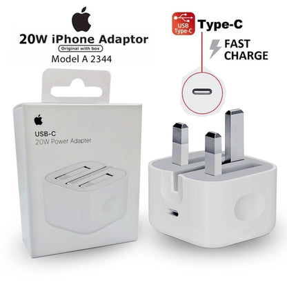 20W Fast Charger with USB-C to Lightning Cable QC 3.0 for IPhone 6-13 Pro Max