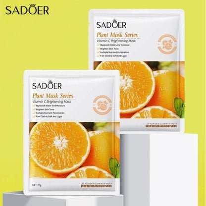 SADOER Plant Mask Series Facial Mask Sheets - Suitable for All Skin Types, for Men & Women