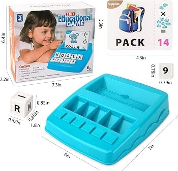 Learning Educational Toys 2 in 1 Matching Letter and Number Games for Boys and Girls Sight Words Rec