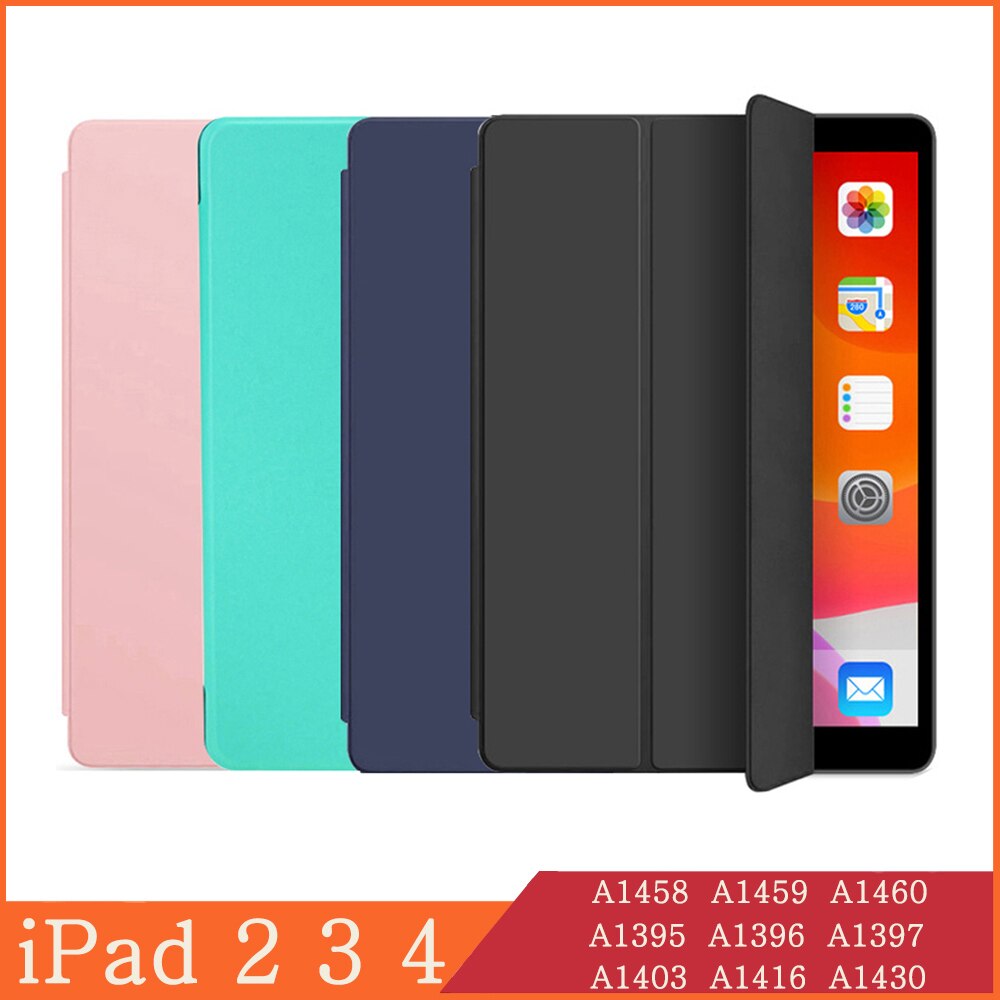 Tri-Fold Smart Folio Case For iPad 2 / 3 / 4