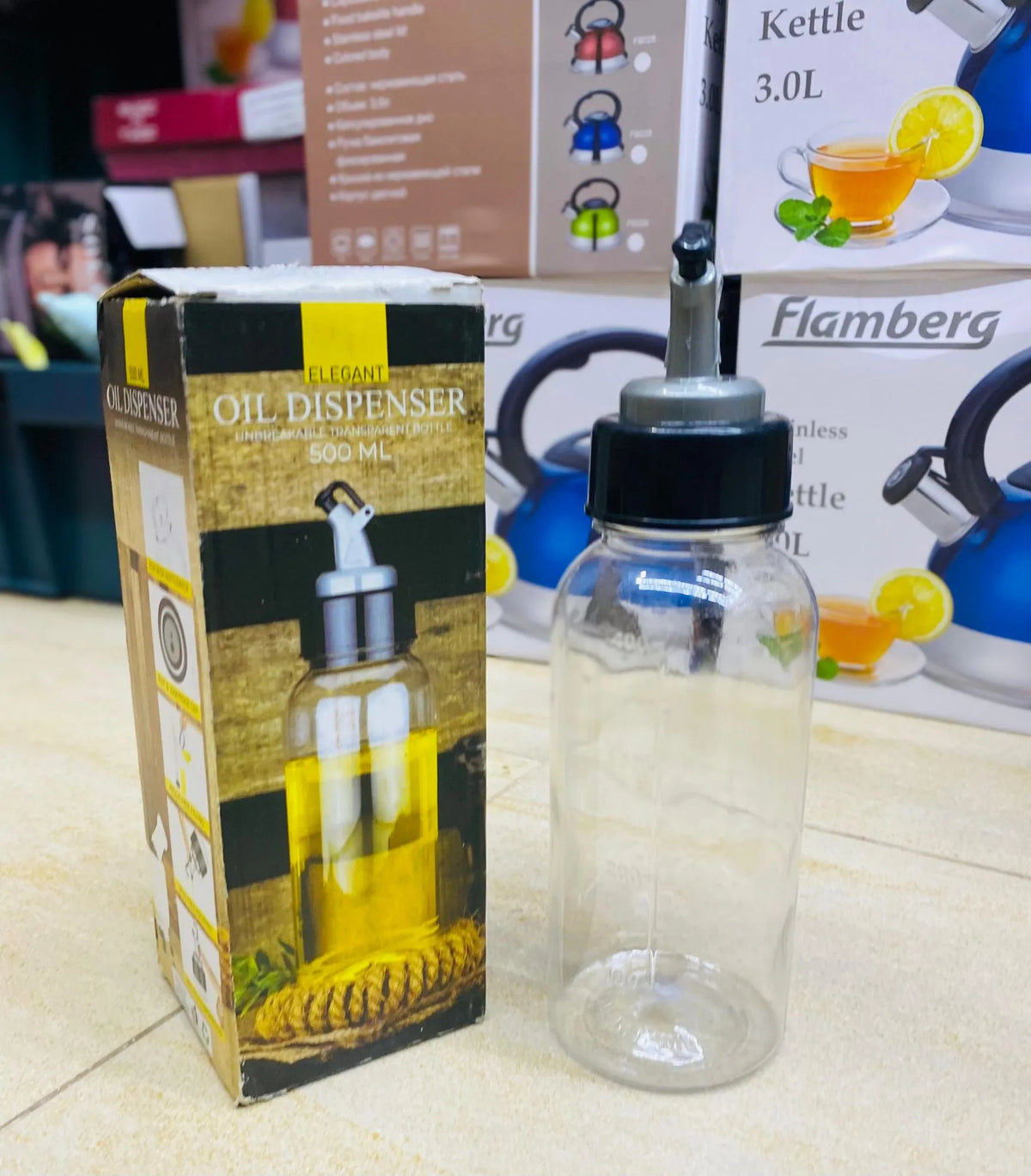 Premium Quality Clear Plastic Oil Dispenser