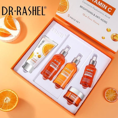 Vitamin C Brightening & Anti Aging Skin Care Series 5 Piece Set