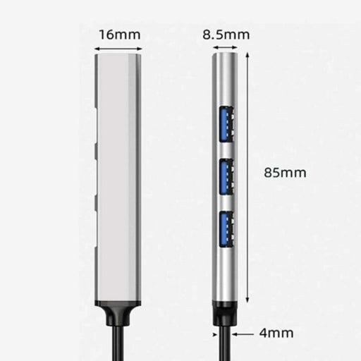 USB Type-C Hub Aluminum 4/8 Port USB 3.0 2.0 High-Speed 5Gbps Adapter