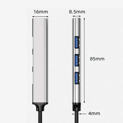 USB Type-C Hub Aluminum 4/8 Port USB 3.0 2.0 High-Speed 5Gbps Adapter