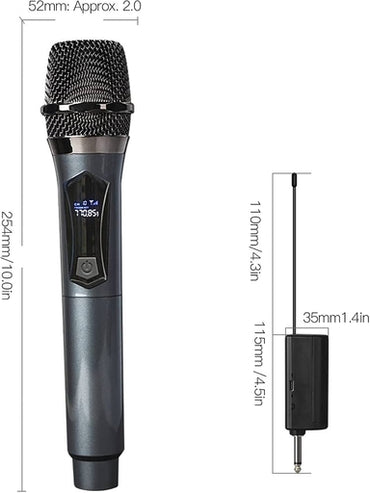 Rechargeable Wireless Microphone (Single/ Dual Set)