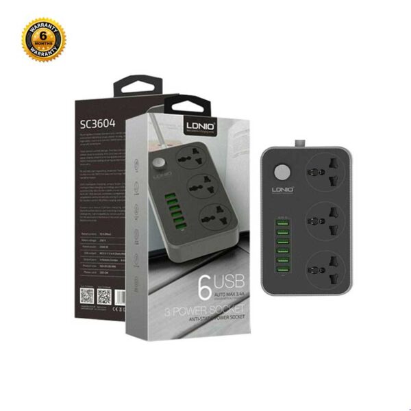 SC3604 6 USB Power Point